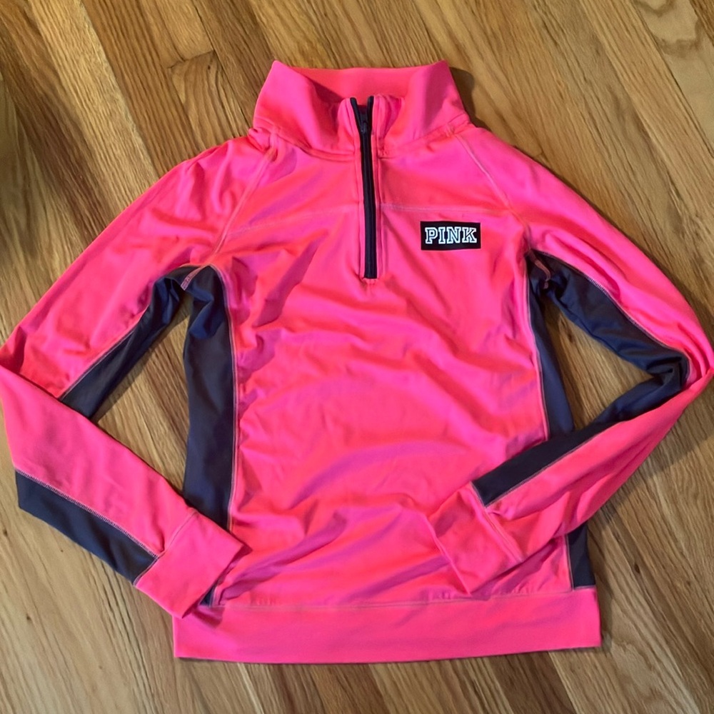 Pink by Victoria’s Secret half zip shirt.